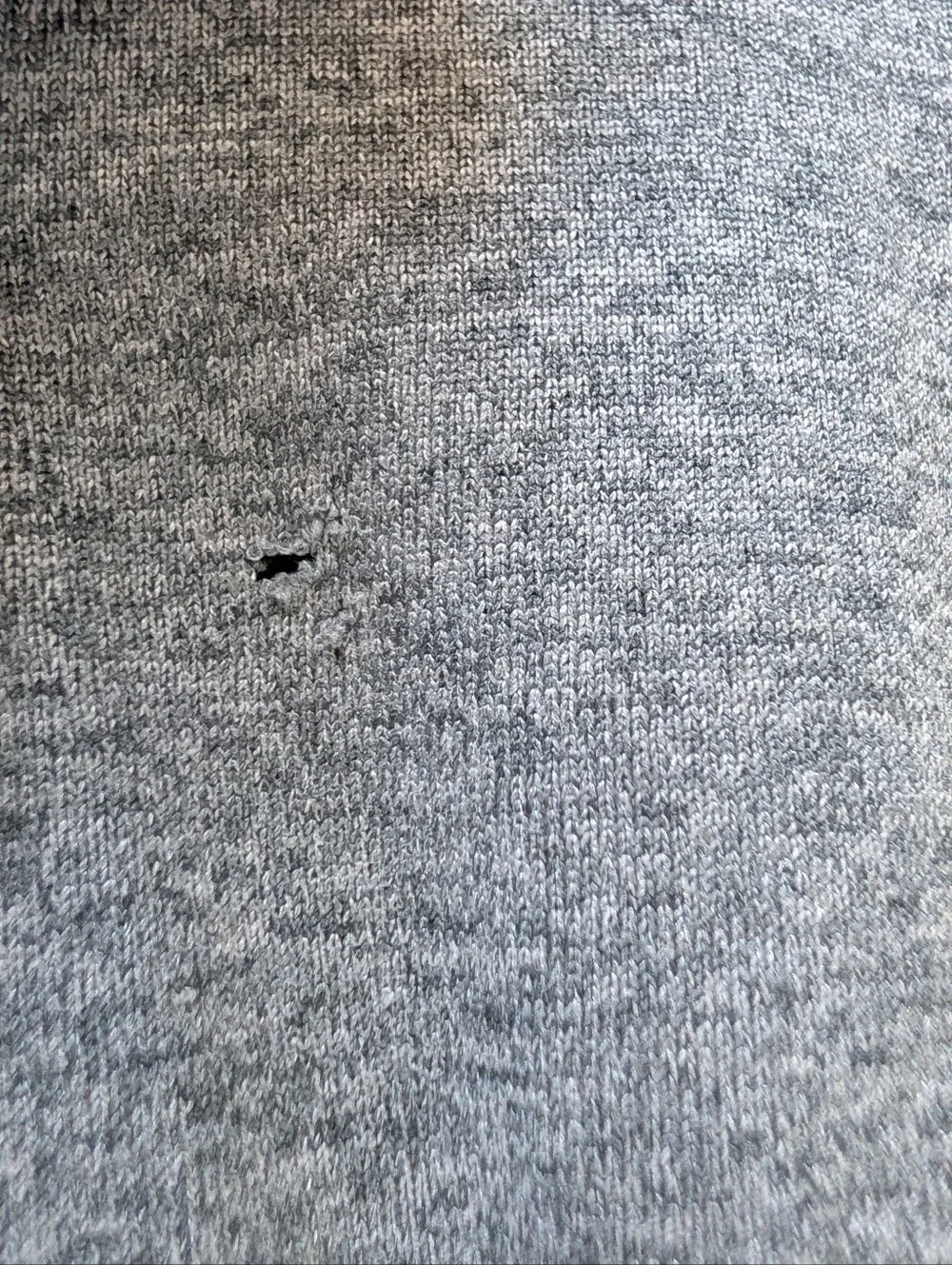 The North Face Mens Hoodie Sweatshirt Gray Hooded Pullover Flashdry M FLAW